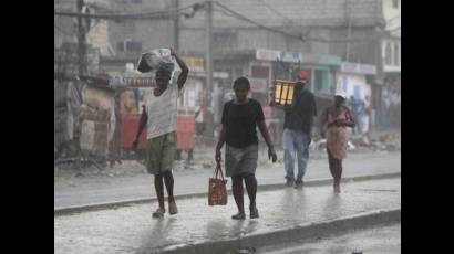 Lluvias empeoran situación en Haití