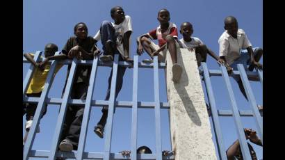 Niños haitianos