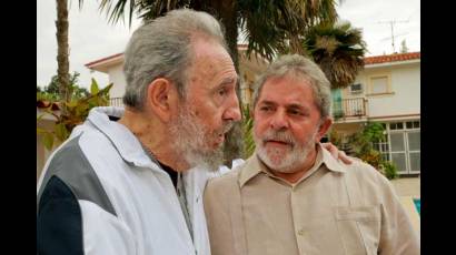 Fidel Castro y Lula