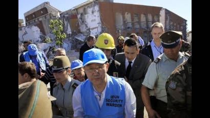 ONU evalúa impacto del terremoto en Chile
