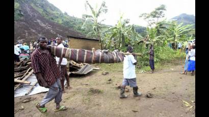Muertos en Uganda por torrenciales aguaceros y deslizamientos de tierra