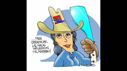 Dibujo representante de los jovenes cubanos