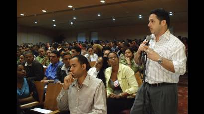 Asamblea de la UJC en Ciudad Habana