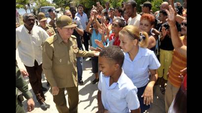 Raúl Castro en Guantánamo