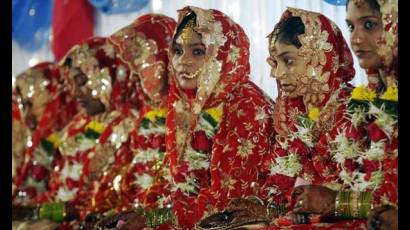 Las niñas indias son obligadas a casarse