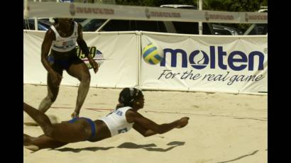Las parejas cubanas de voleibol de playa lograron una buena actuación