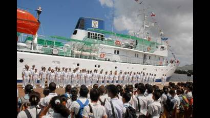 Llega a la Isla de la Juventud el buque escuela Carlos Manuel de Céspedes