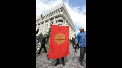 Manifestaciones en Kirguizistan