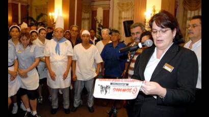 En el Hotel Nacional rechazan mentiras contra Cuba
