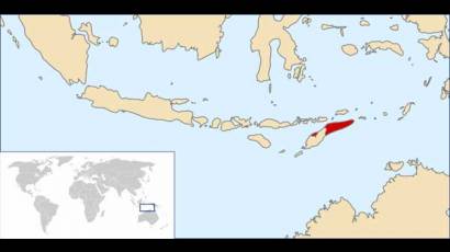 Mapa de Timor Leste tomado de Wikipedia