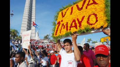 Desfile por el Día Internacional de los Trabajadores