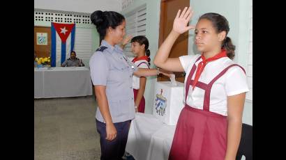 Votaciones en el cuerpo de patrulla del MININT
