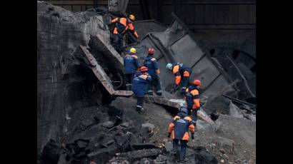 Explosión de una mina en Rusia