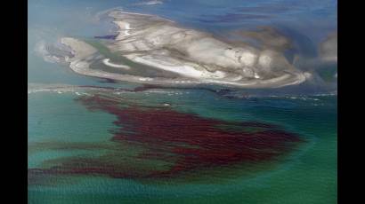 Mancha de petróleo en el Golfo de México