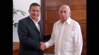 Machado Ventura y Ollanta Humala
