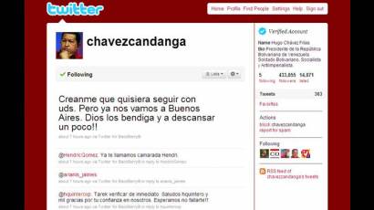 Chávez en Twitter