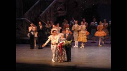 Alicia Alonso en la Metropolitan Opera House, de Nueva York