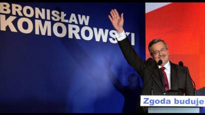 Candidato liberal Bronislaw Komorowski