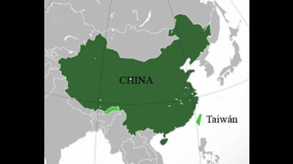 Mapa China/Taiwán