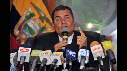Presidente ecuatoriano Rafael Correa 