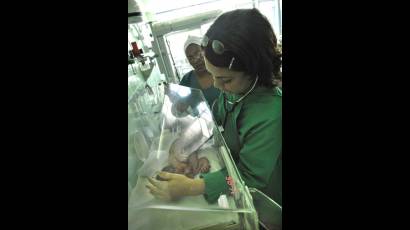 Sala de Pediatría en el Hospital William Soler