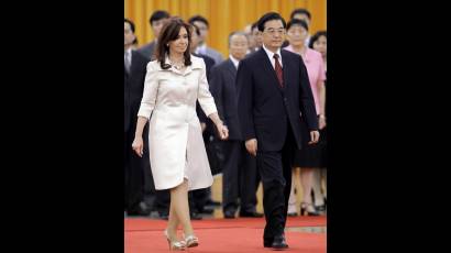 Cristina Fernández en China