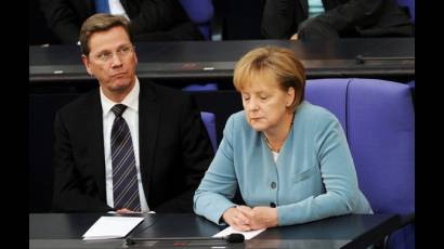 Westerwelle  y Merkel