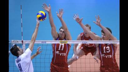 Rusia vs Italia en la Liga Mundial de Voleibol