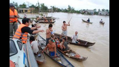 Tormenta en Vietnam causa grandes inundaciones