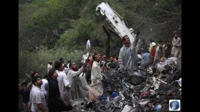 Accidente aéreo en Paquistán