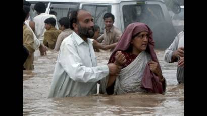 Intensas lluvias en Paquistán