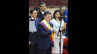 Nuevo presidente, Juan Manuel Santos