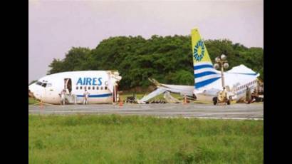 Accidente aéreo en Colombia