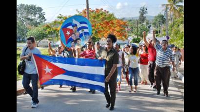 Apoyo a los Cinco Héroes cubanos