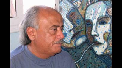Pintor cubano Manuel López Oliva