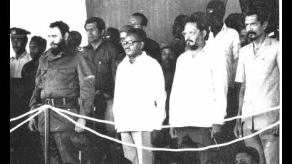 Visita del Comandante en Jefe a Angola