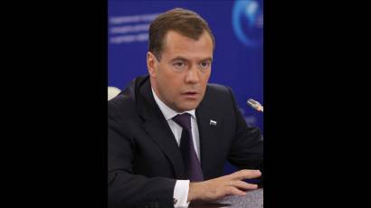 Presidente ruso Dmitri Medvedev