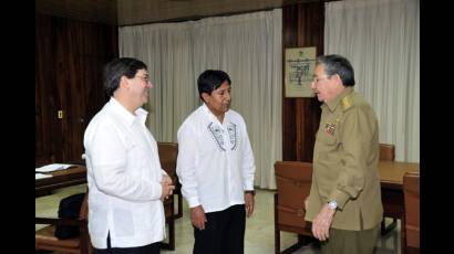 Ministro de Relaciones Exteriores de Bolivia de visita en Cuba