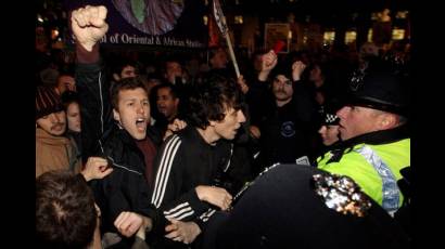 Manifestaciones en Inglaterra