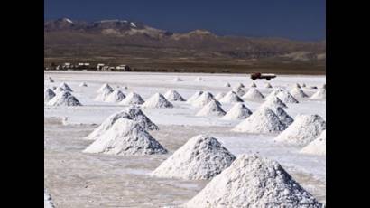Explotación del litio en Bolivia