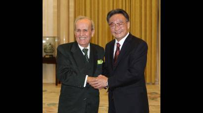 Ricardo Alarcón y Wu Bangguo