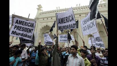 Protesta contra Obama en la india