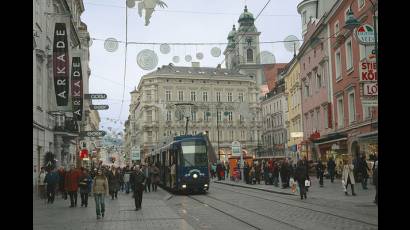 La ciudad de Linz, situada al norte de Austria