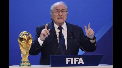 El presidente de la FIFA, Joseph Blatter