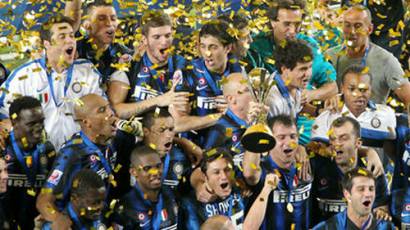 Inter de Milán celebra su victoria