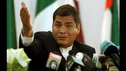 Presidente de Ecuador, Rafael Correa