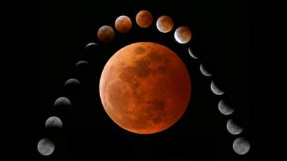 Fases de un eclipse de Luna