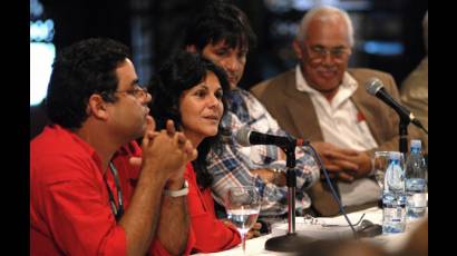 Joel del Río, Marta Díaz, Arturo Soto y Francisco López Sacha