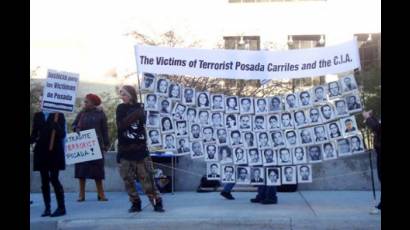 Protestas contra Luis Posada Carriles