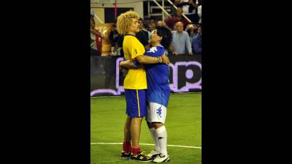 Maradona y Valderrama